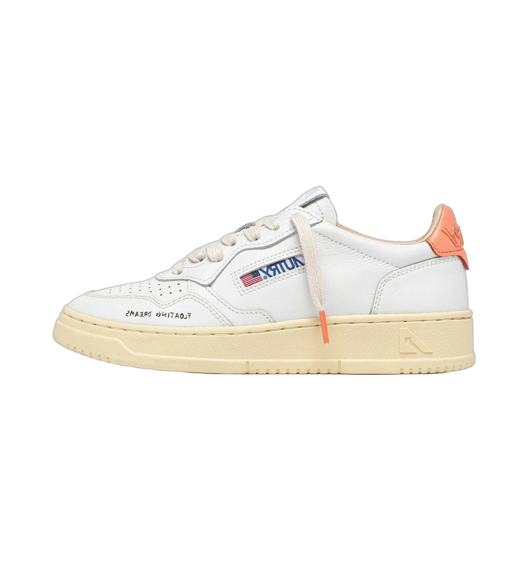 Autry Medalist DL White Peach Pink