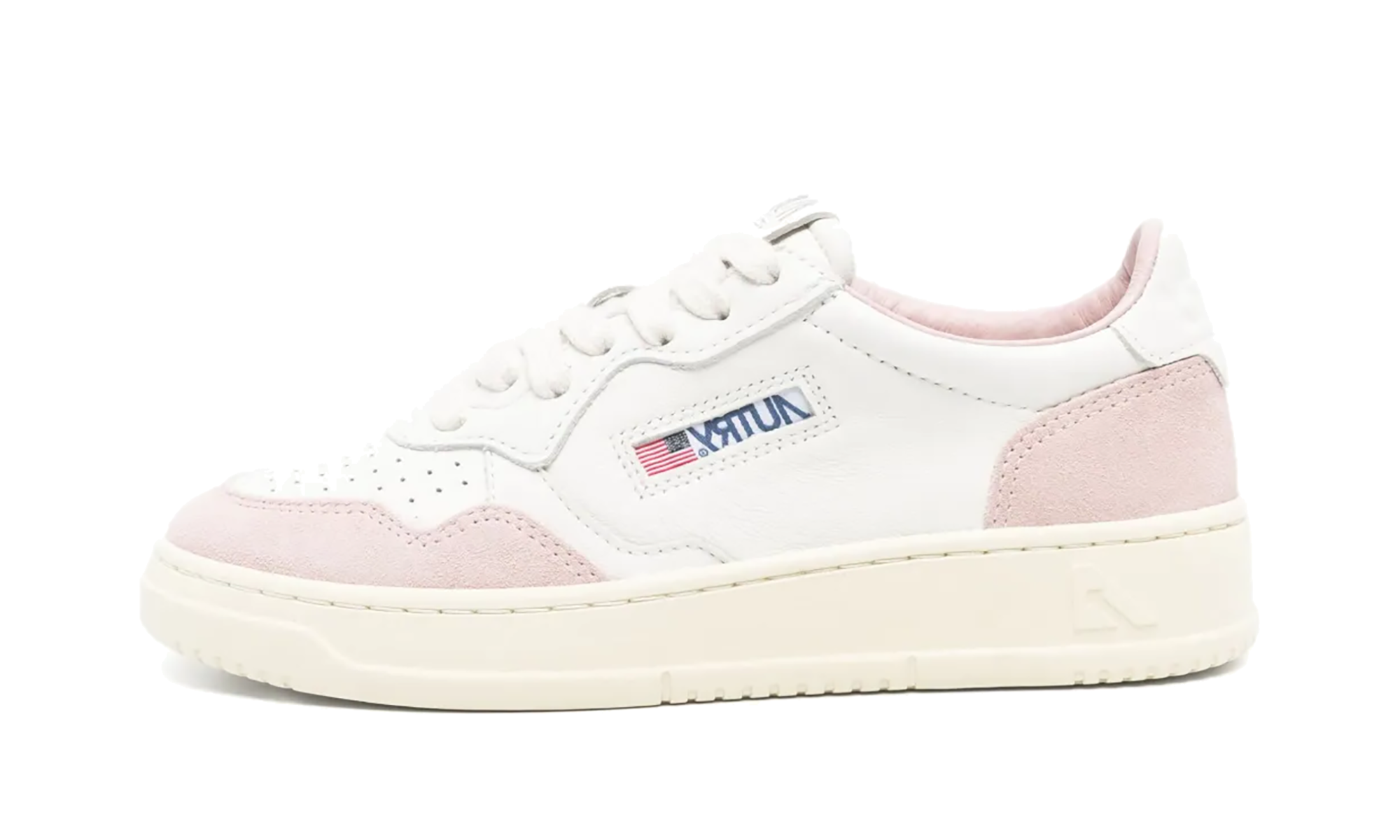 Autry Medalist Leather Low White Powder