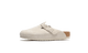 Birkenstock Boston Antique White Suede