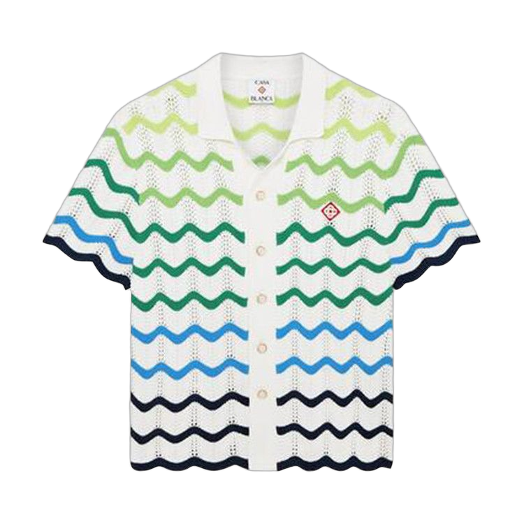 Casablanca Wave Knit Shirt Multicolor