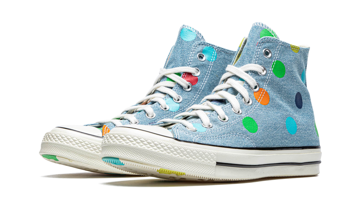 Converse Chuck Taylor All Star 70 Hi Golf Wang Denim Polka Dots
