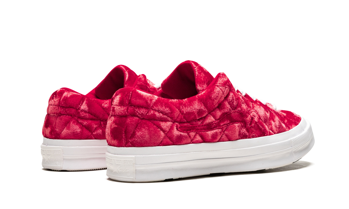 Converse One Star Ox Golf le Fleur TTC Quilted Velvet Barbados Cherry