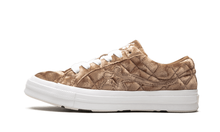 Converse One Star Ox Golf le Fleur TTC Quilted Velvet Brown Sugar