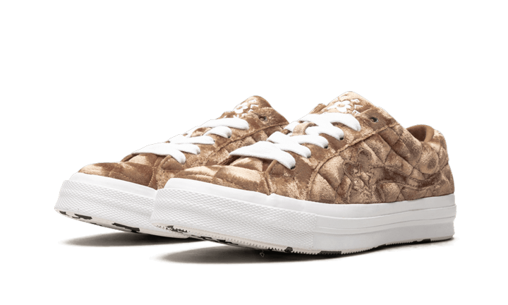 Converse One Star Ox Golf le Fleur TTC Quilted Velvet Brown Sugar