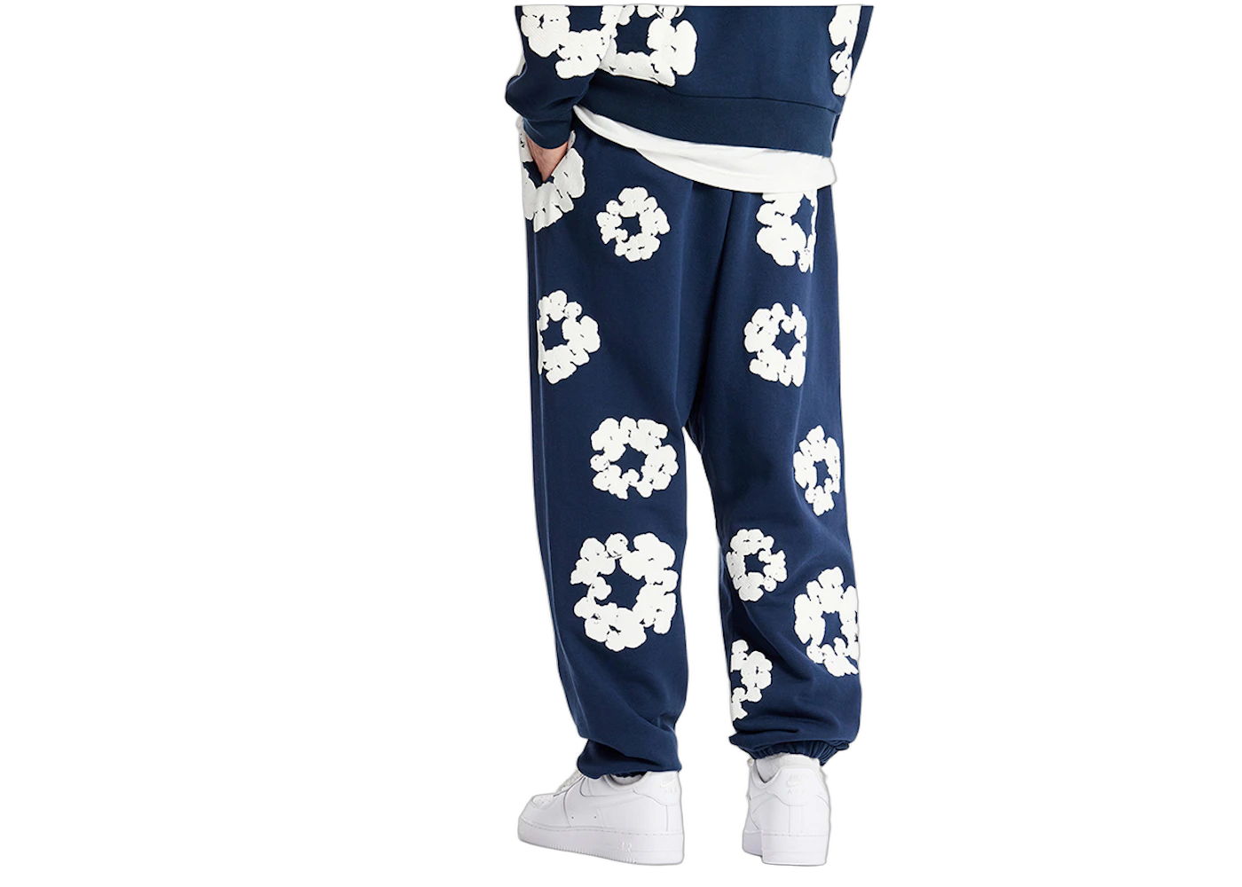 Denim Tears Cotton Wreath Sweatpants Navy, Navy (denim-tears-cotton-wreath-sweatpants-navy)