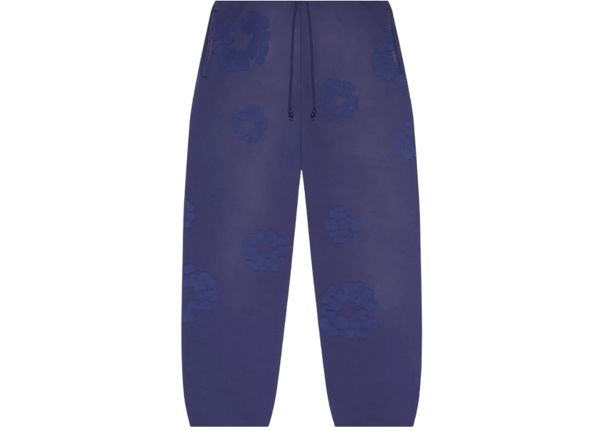 Denim Tears Mono Cotton Wreath Sweatpants Washed Blue