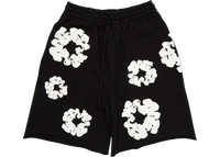 Denim Tears The Cotton Wreath Shorts Black, Black (denim-tears-the-cotton-wreath-shorts-black)