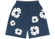 Denim Tears The Cotton Wreath Shorts Navy