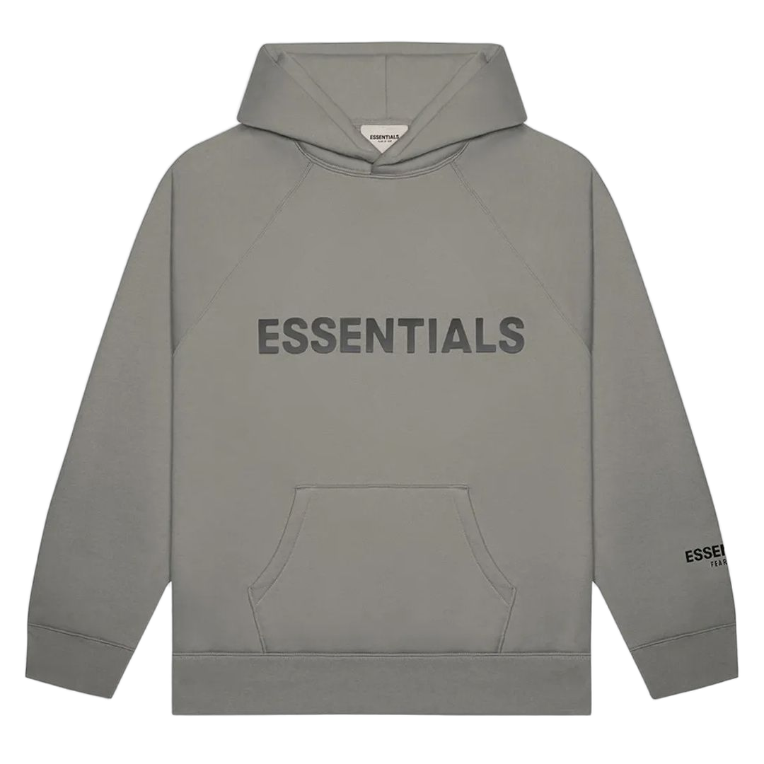Fear Of God Essentials Pullover Hoodie Applique Logo Cement