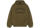 Fear of God Essentials Fleece Hoodie Olive