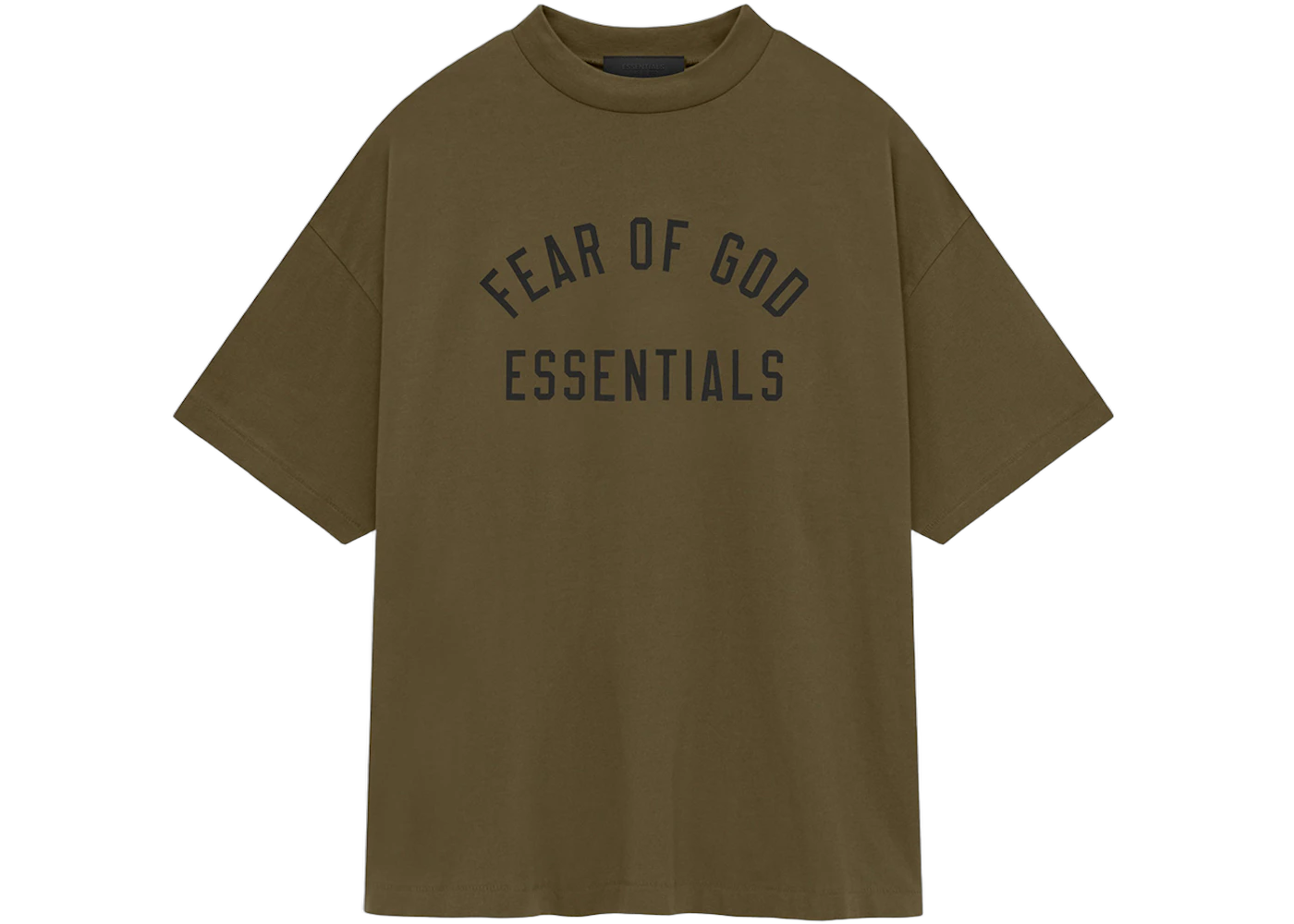 Fear of God Essentials Jersey Crewneck Tee Olive