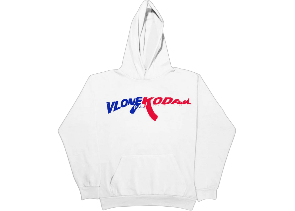 Kodak Black x Vlone 47 Hoodie White
