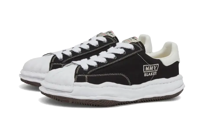 Maison Mihara Yasuhiro Blakey OG Sole Canvas Low White Black, White/Black (A08FW735)