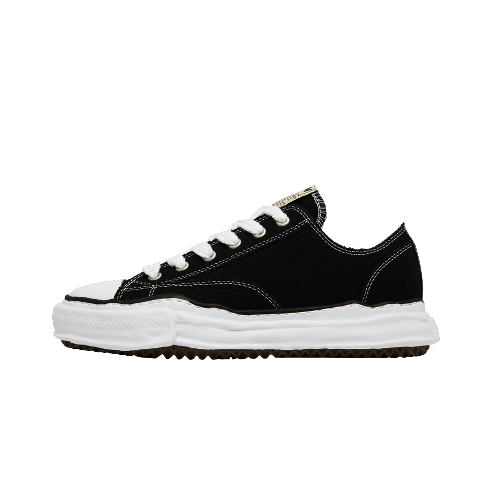Maison Mihara Yasuhiro Peterson OG Sole Canvas Low Black, White/Black (A01FW702-BLK)