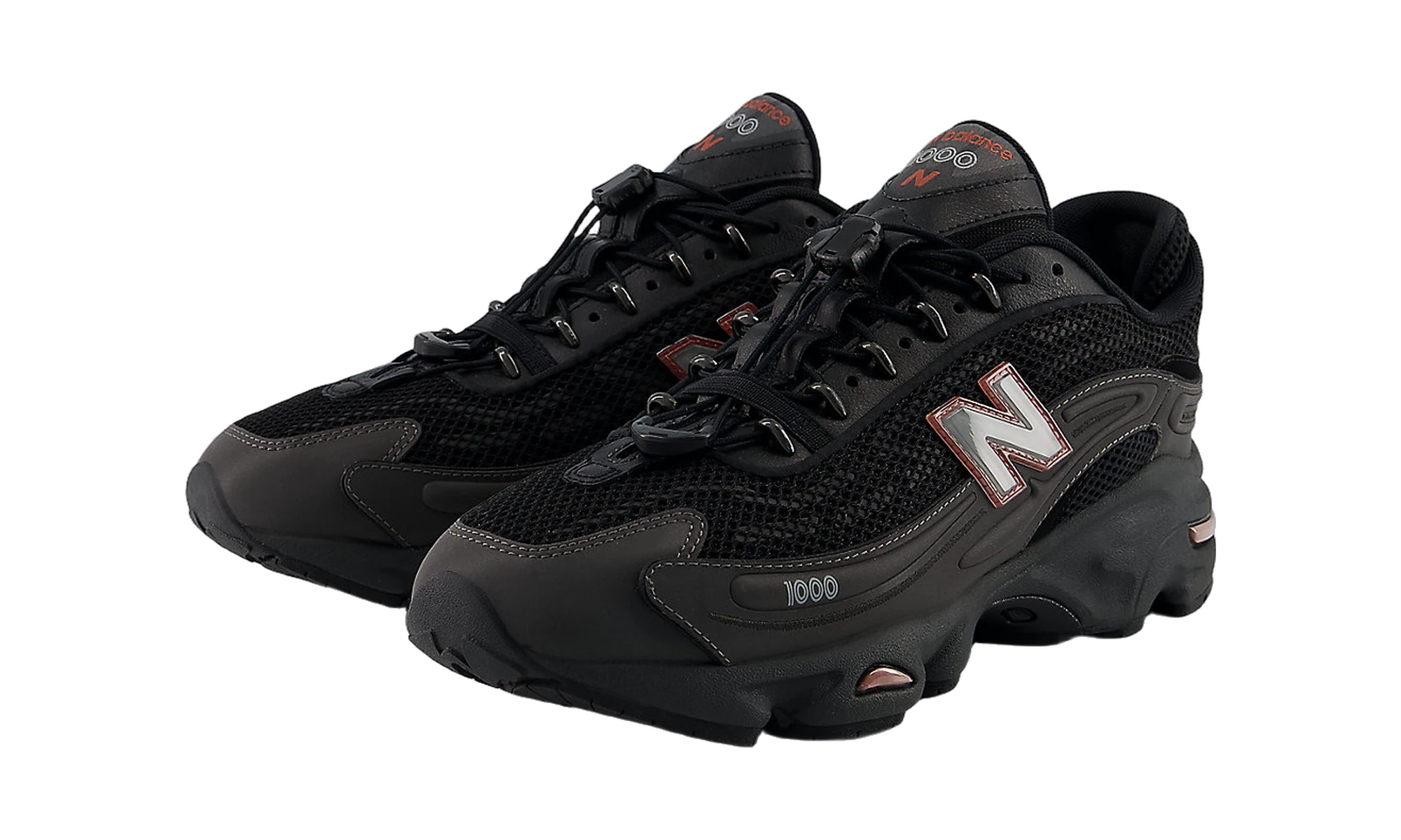 New Balance 1000G Black Metallic Red Rock