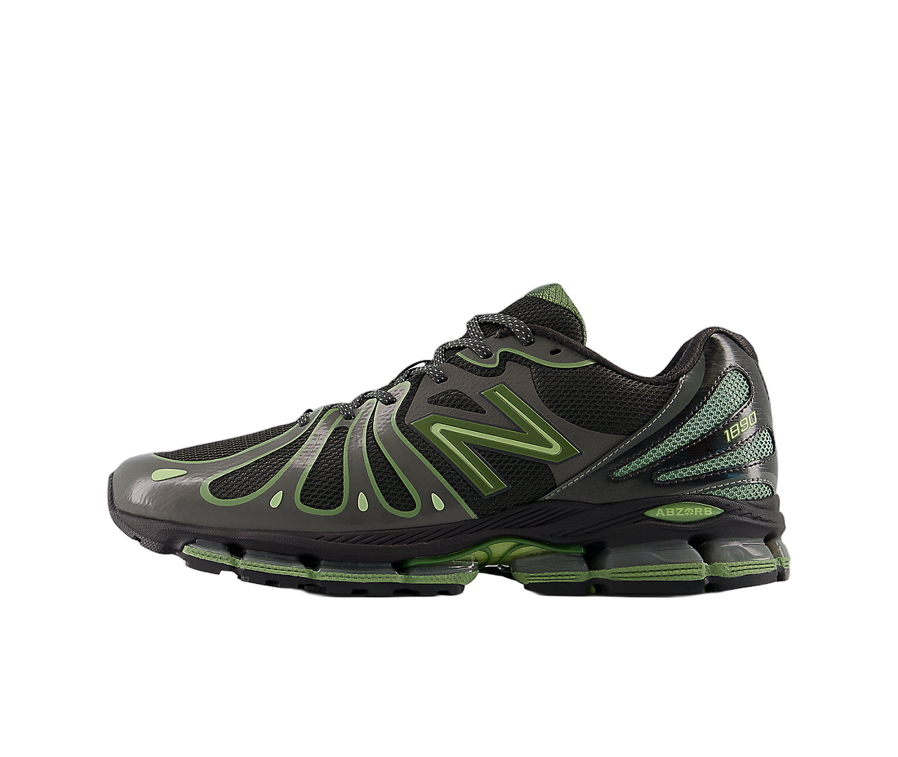 New Balance 1890 Faded Black Utility Green
