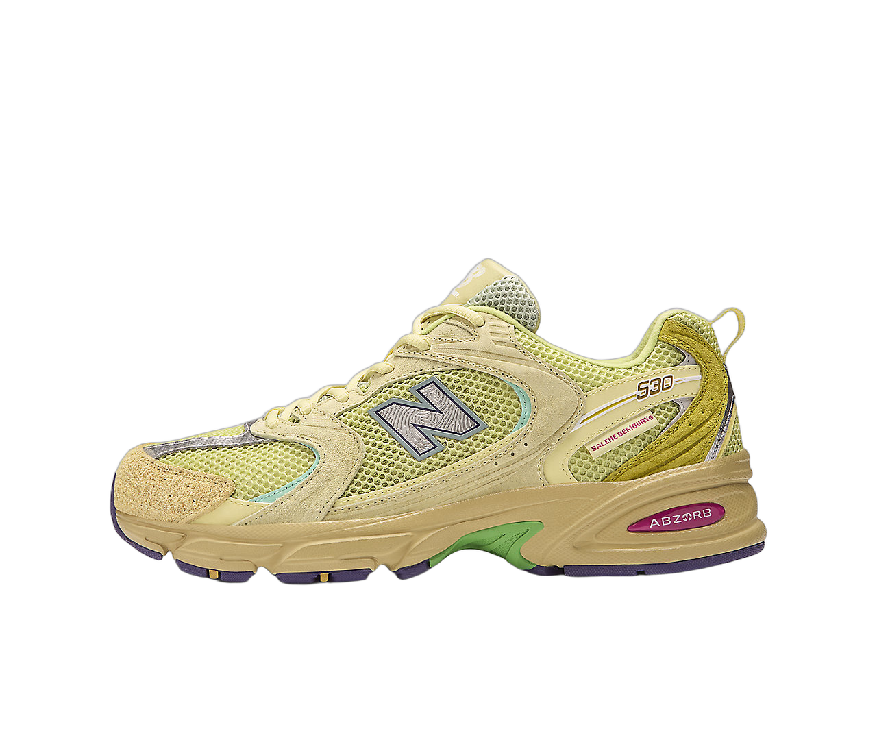 New Balance 530 Salehe Bembury Prosperity Be The Prize, Dusty Yellow/Celery Green (MR530PR)