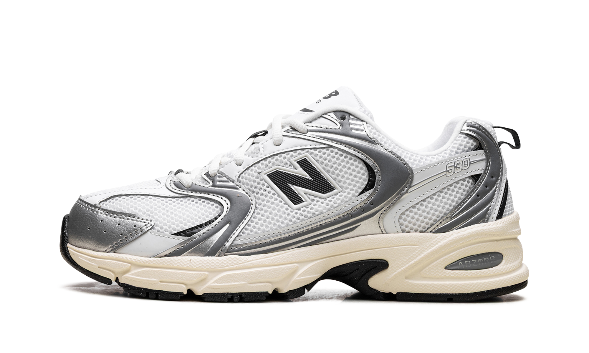 New Balance 530 Silver Metallic Black Cement