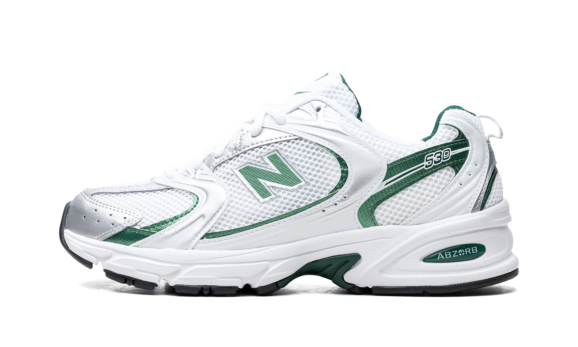 New Balance 530 White Nightwatch Green