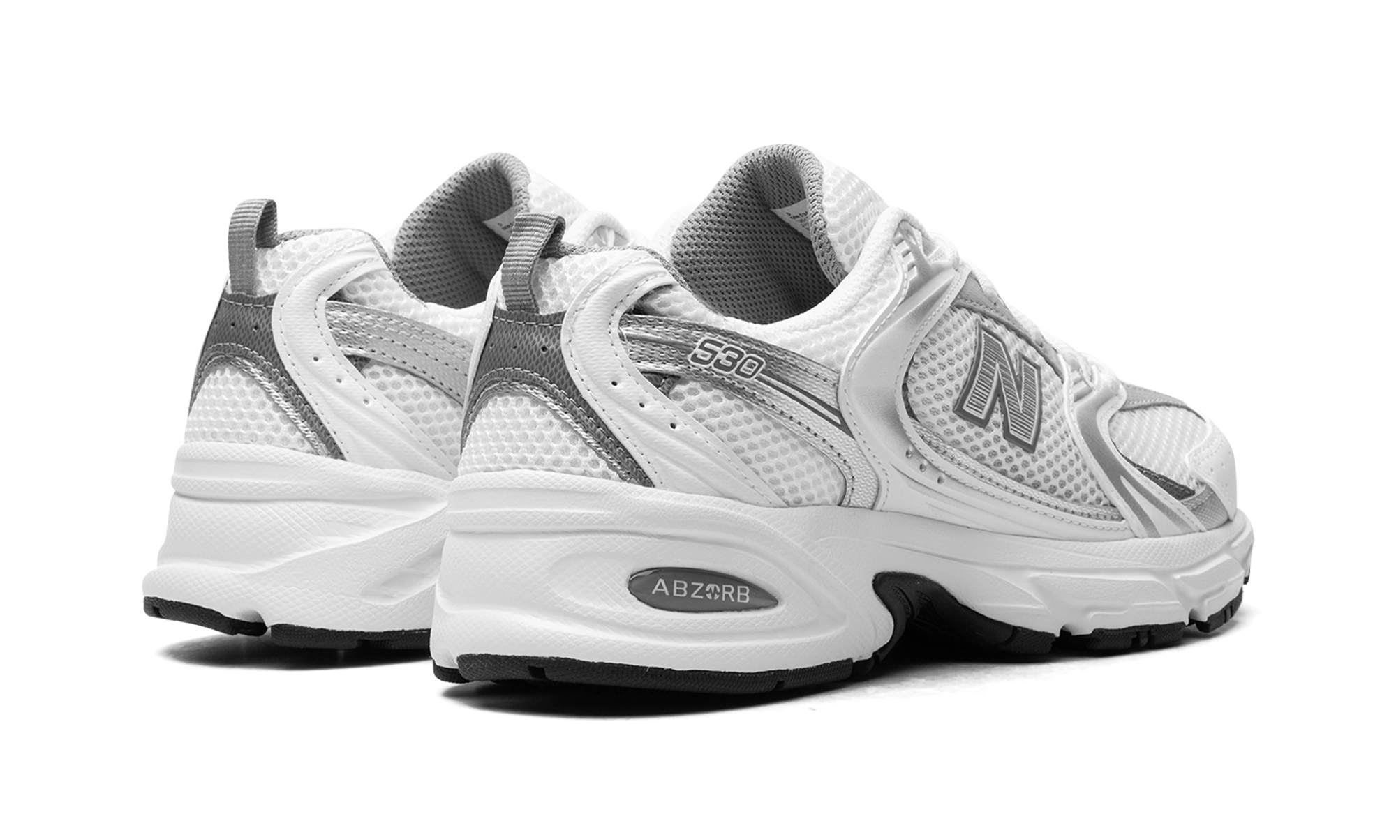 New Balance 530 White Silver Metallic