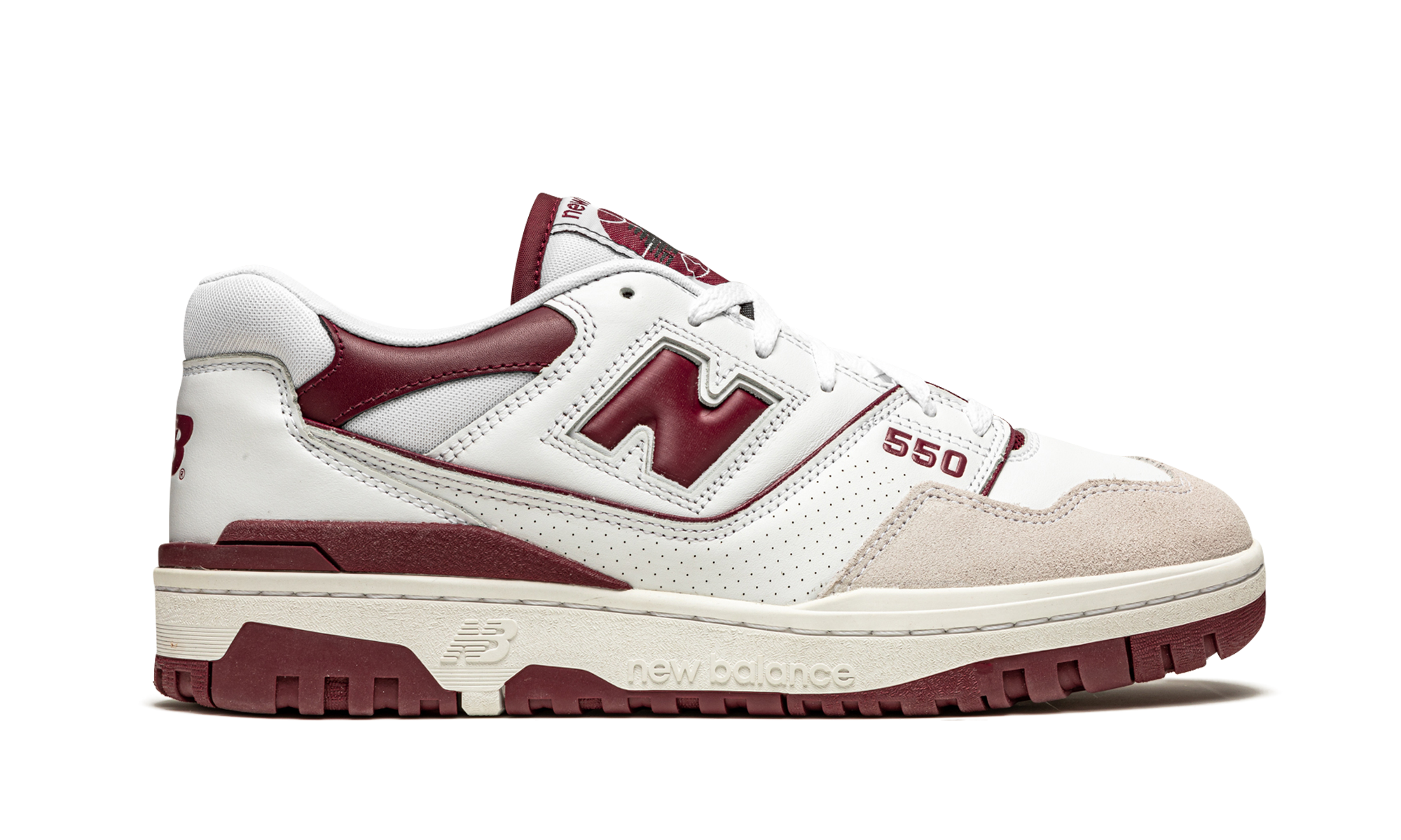 New Balance 550 Sea Salt Burgundy