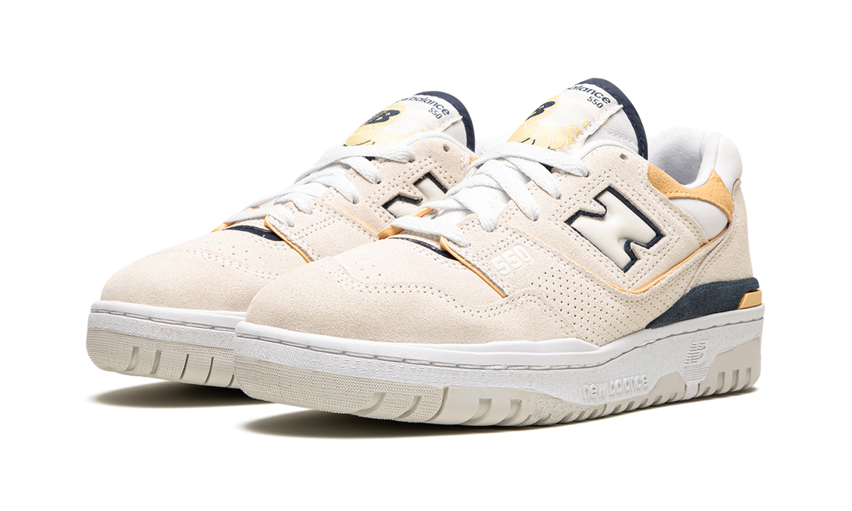 New Balance 550 Sea Salt Navy Raw Sugar