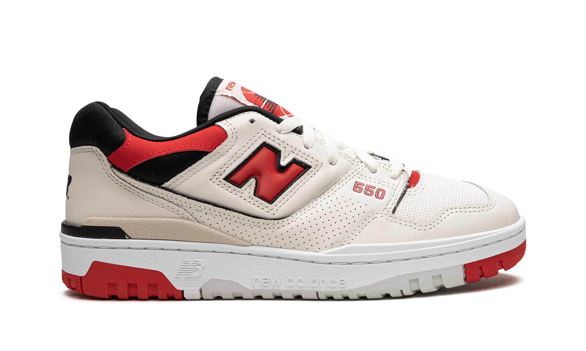 New Balance 550 Sea Salt True Red