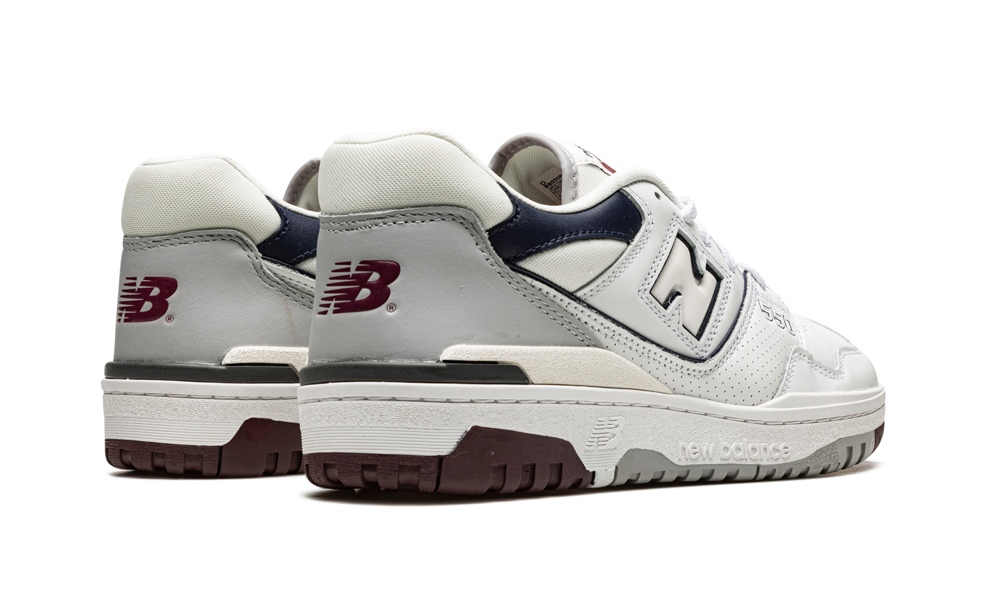 New Balance 550 White Natural Indigo Burgundy