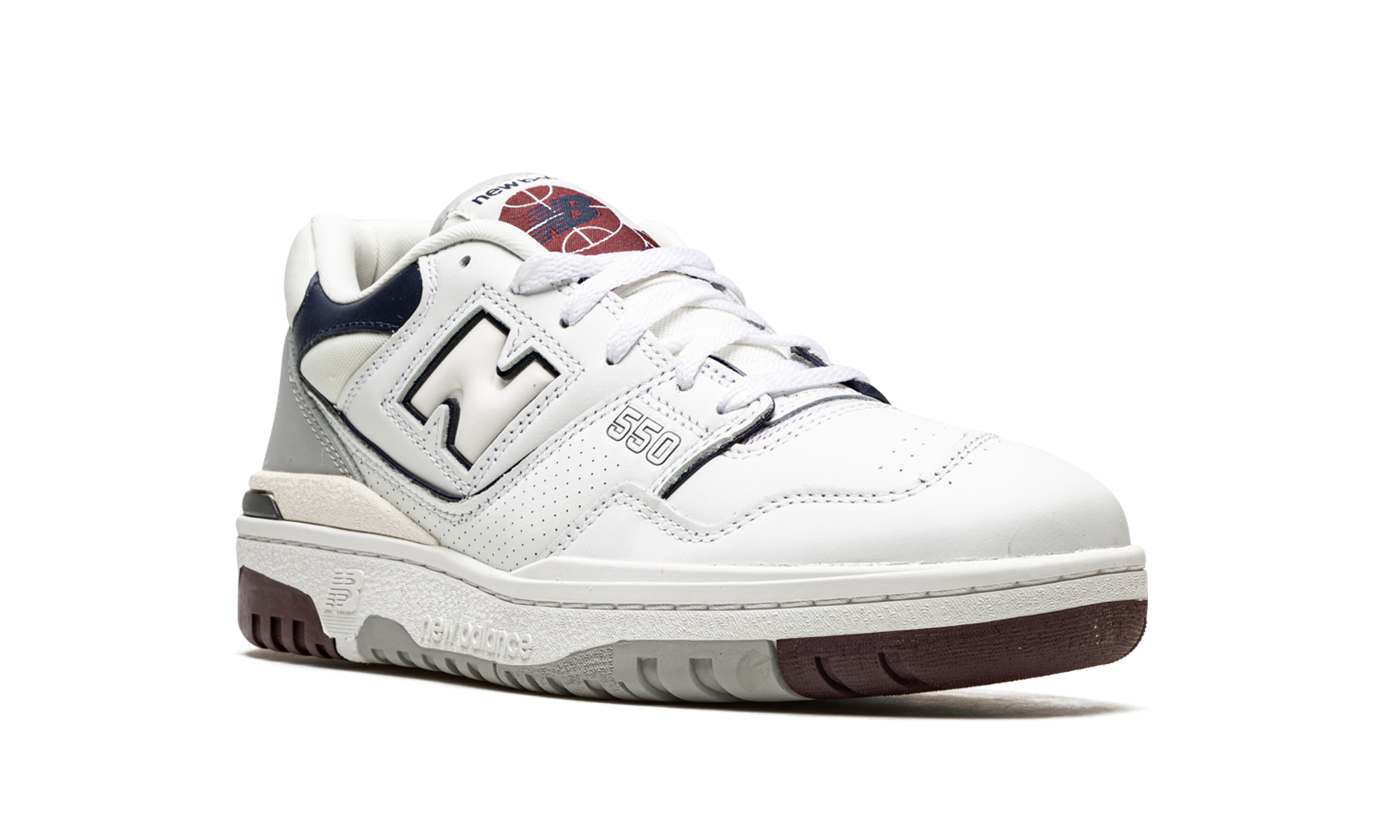 New Balance 550 White Natural Indigo Burgundy
