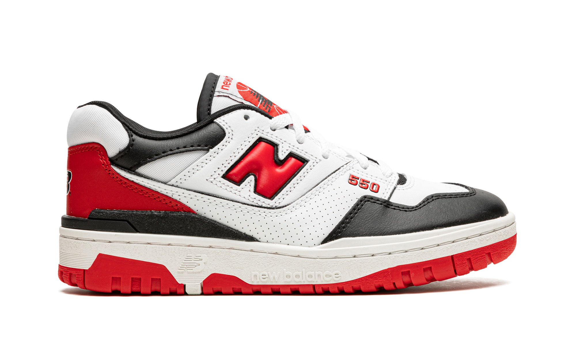 New Balance 550 White Red Black
