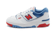 New Balance 550 White True Red Atlantic Blue