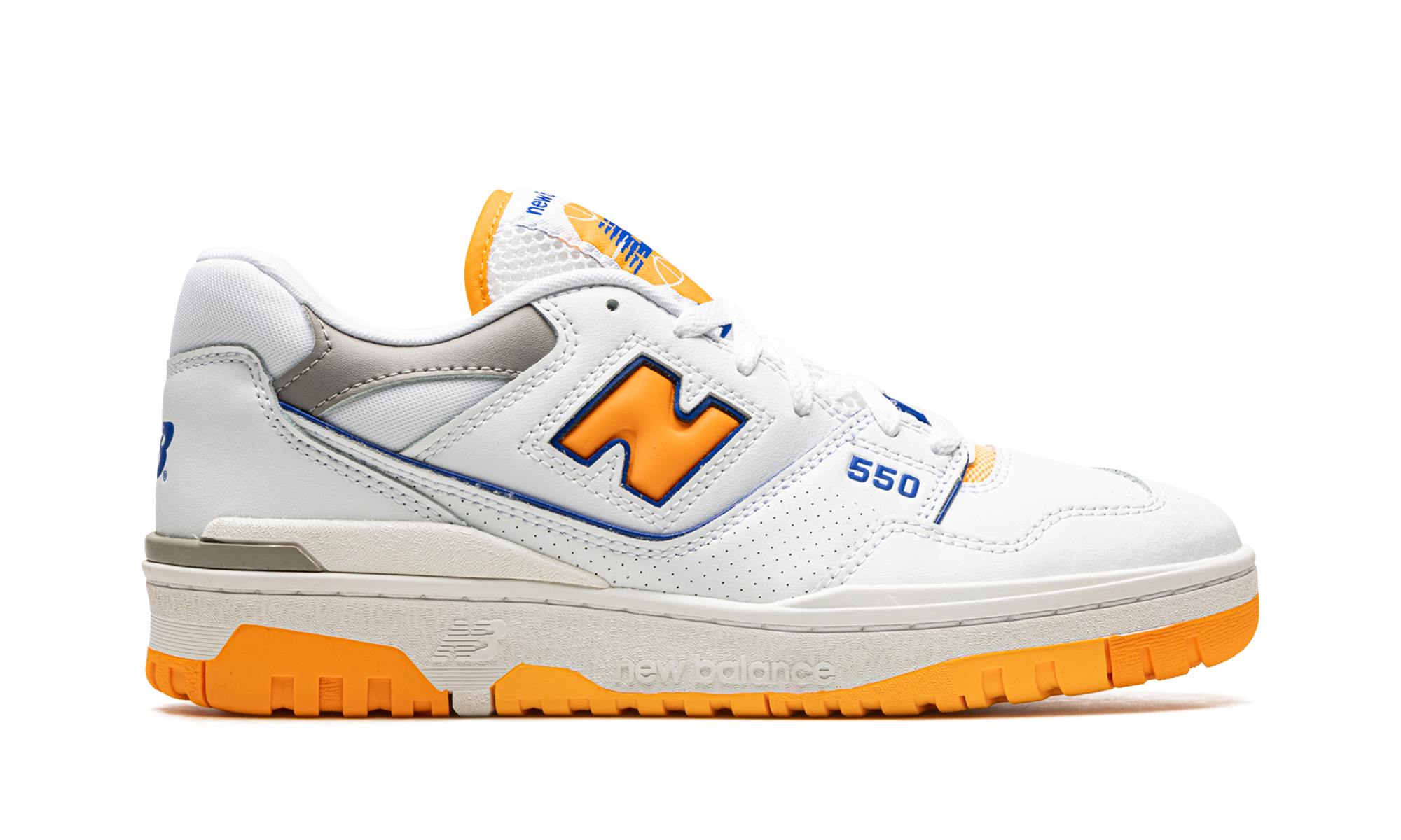 New Balance 550 White Vibrant Orange