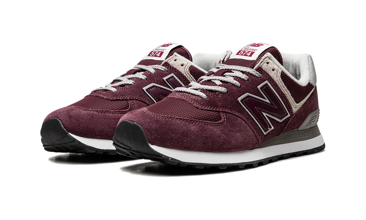 New Balance 574 Burgundy White