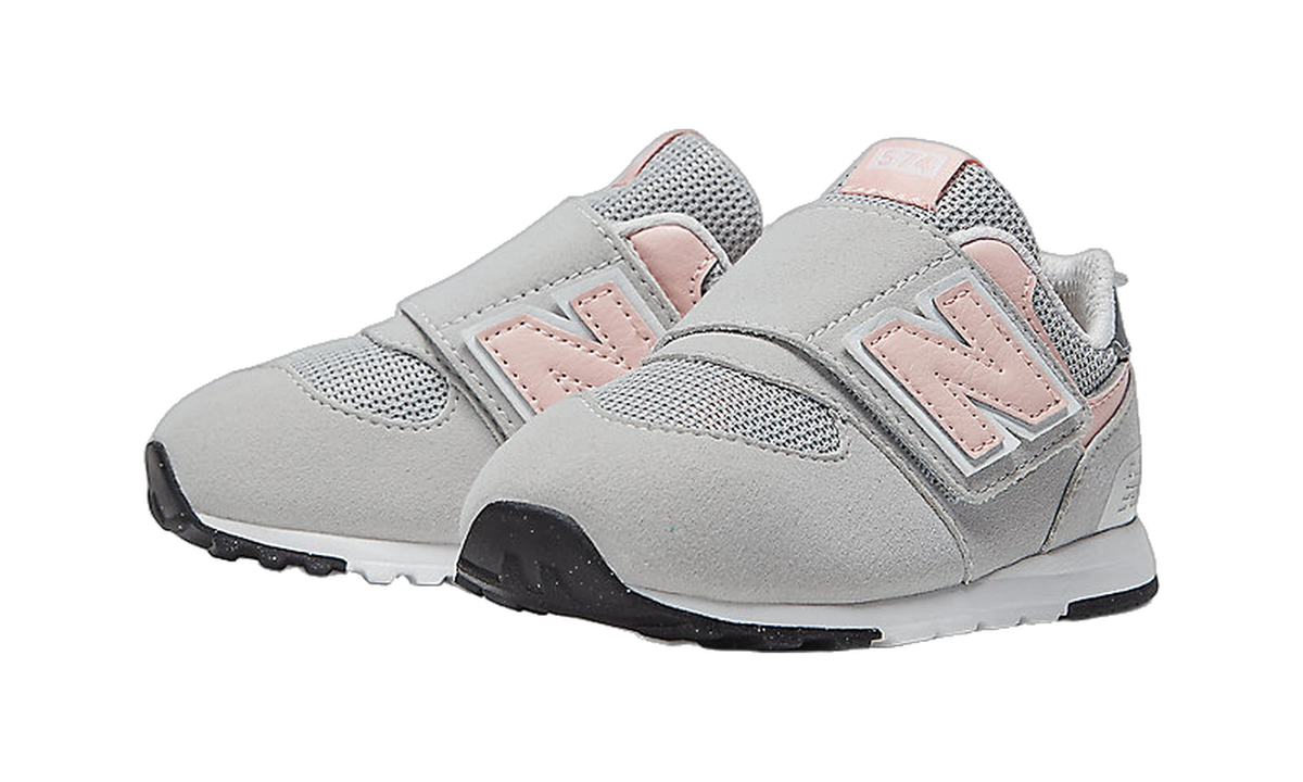 New Balance 574 Hook and Loop Rain Cloud Pink Haze (TD)