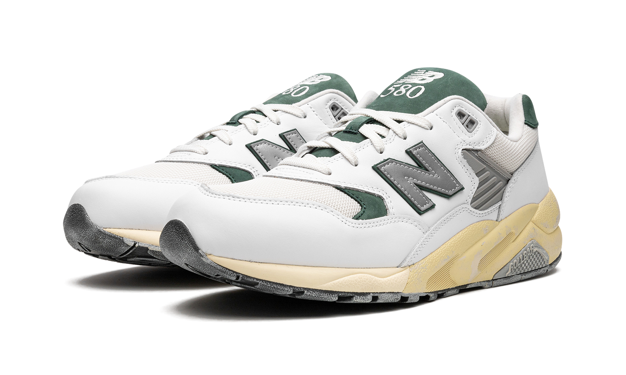 New Balance 580 White Nightwatch Green