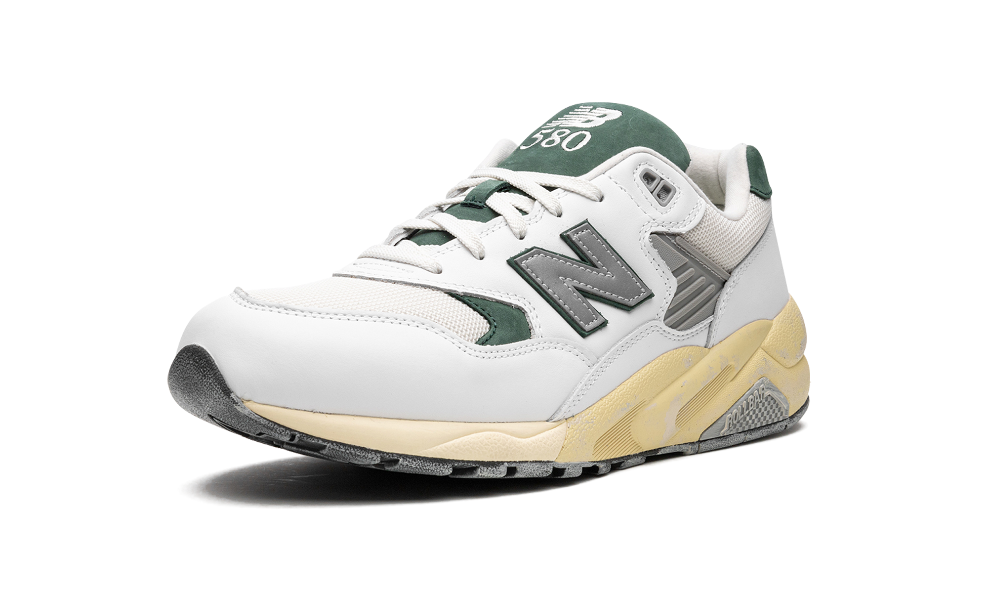 New Balance 580 White Nightwatch Green