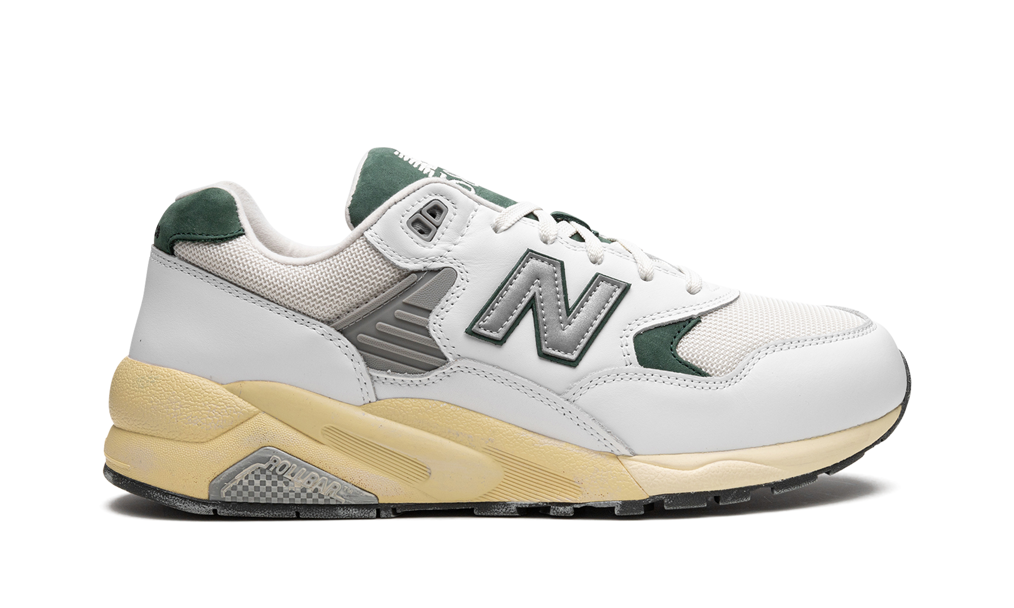 New Balance 580 White Nightwatch Green