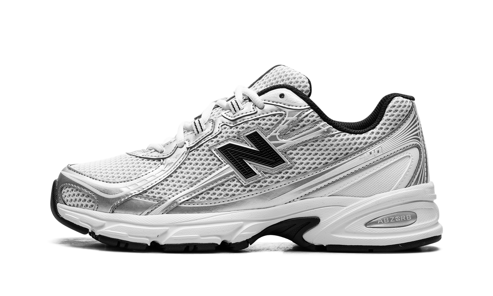 New Balance 740 White Silver Metallic Navy