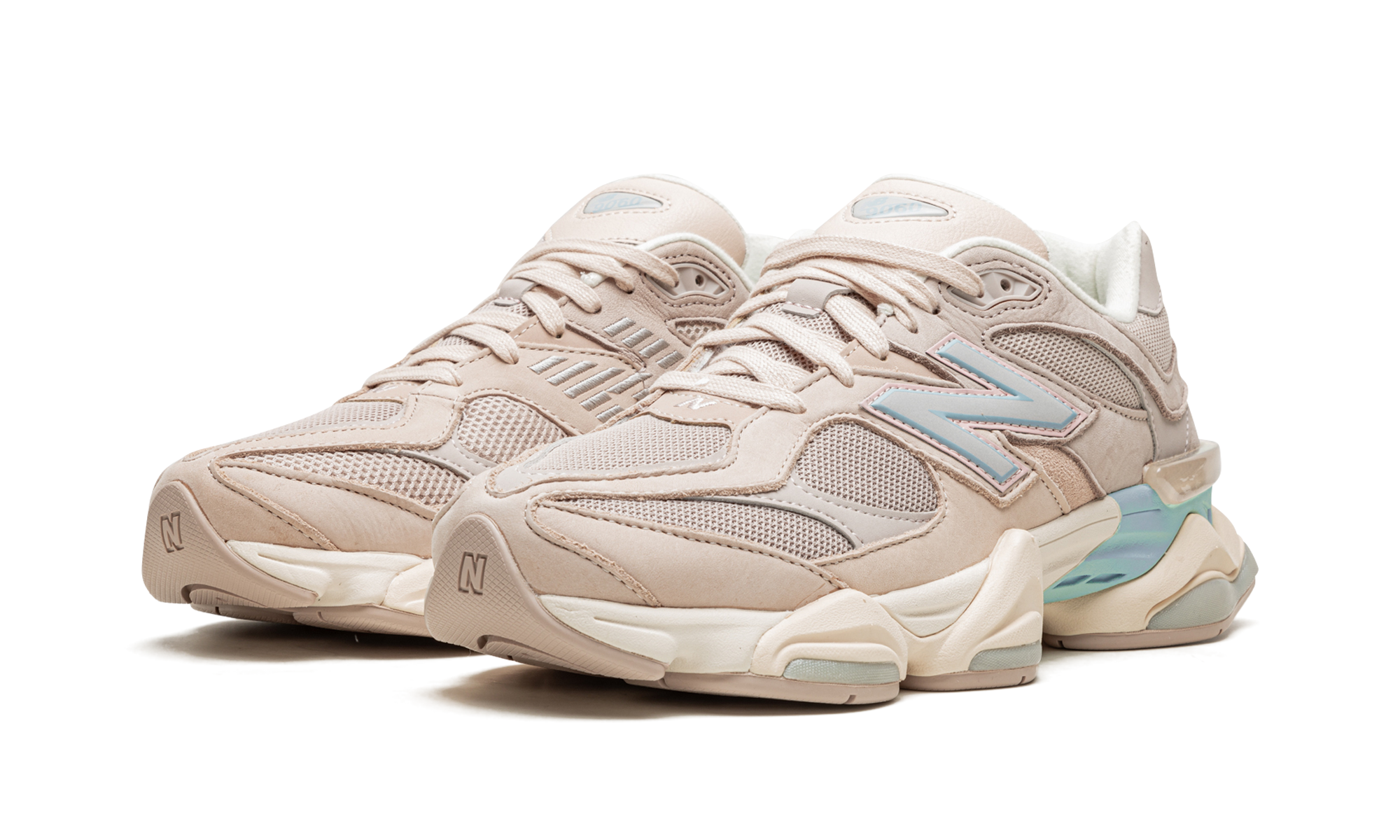 New Balance 9060 Ivory Cream Pink Sand