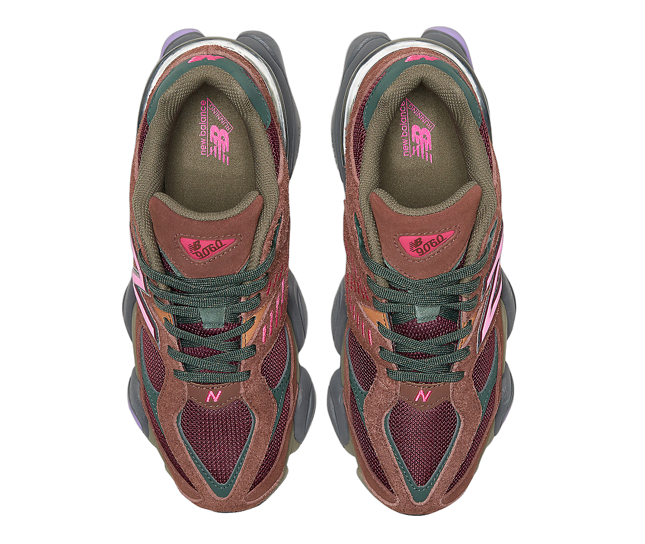 New Balance 9060 Rich Oak Burgundy, Rich Oak/NB Burgundy/Hi-Pink (U9060BUR)