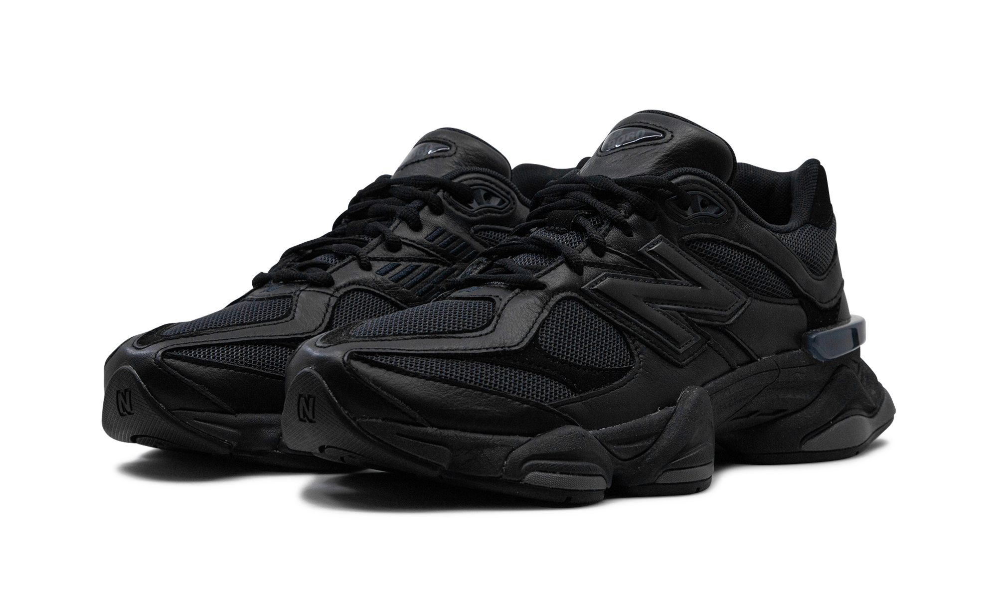 New Balance 9060 Triple Black Leather