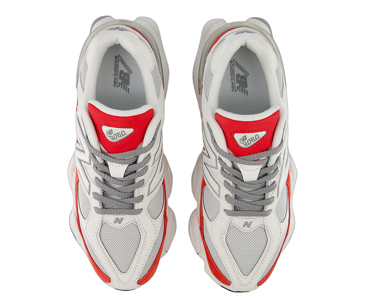New Balance 9060 White Red, White/Grey/Red (U9060JBE)