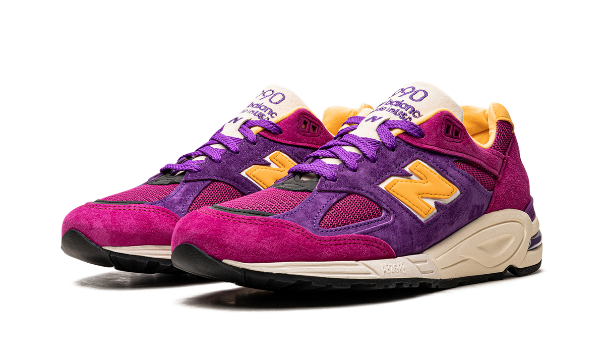 New Balance 990v2 MiUSA Teddy Santis Purple Yellow