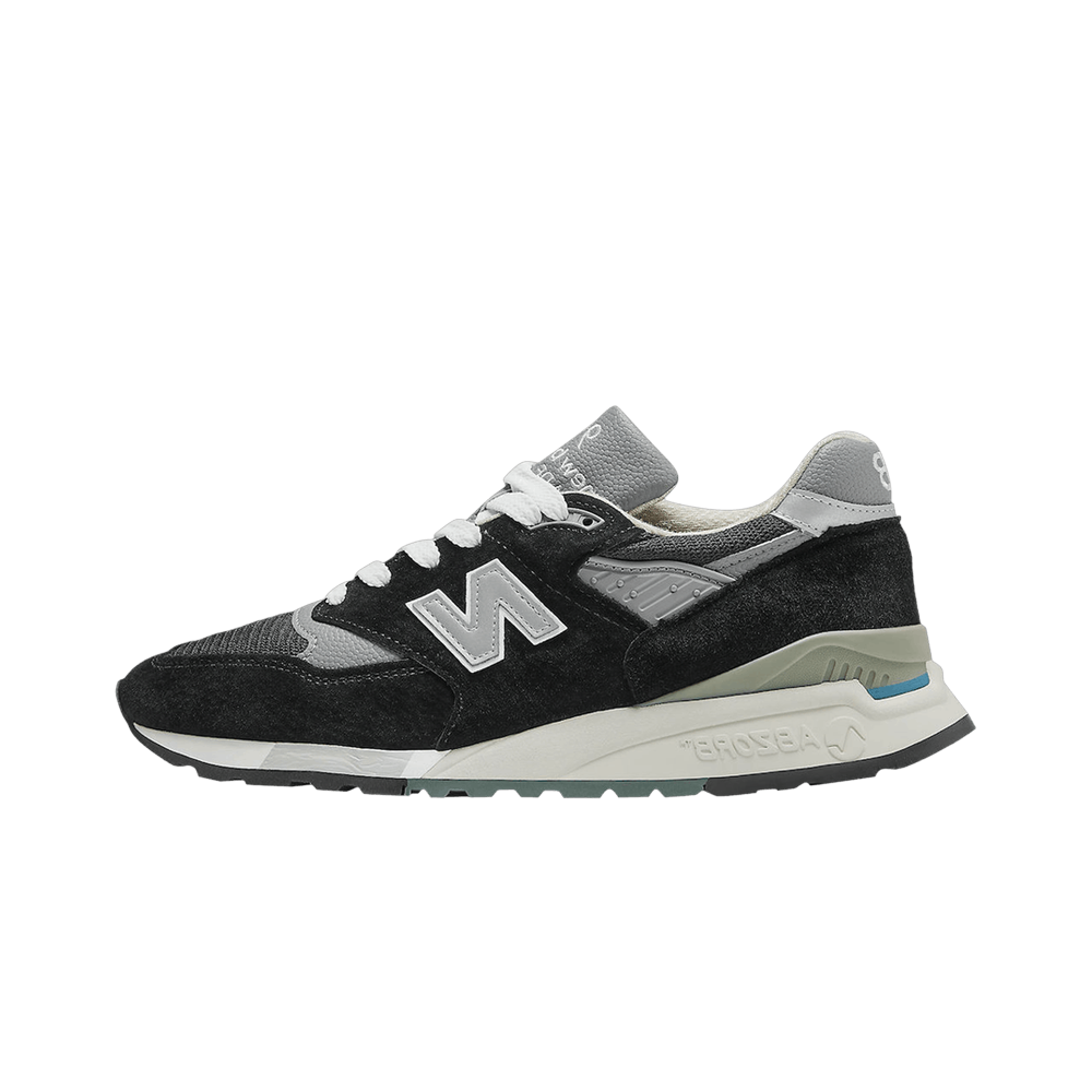 New Balance 998 MiUSA Black Silver, Black/Silver (U998BL)