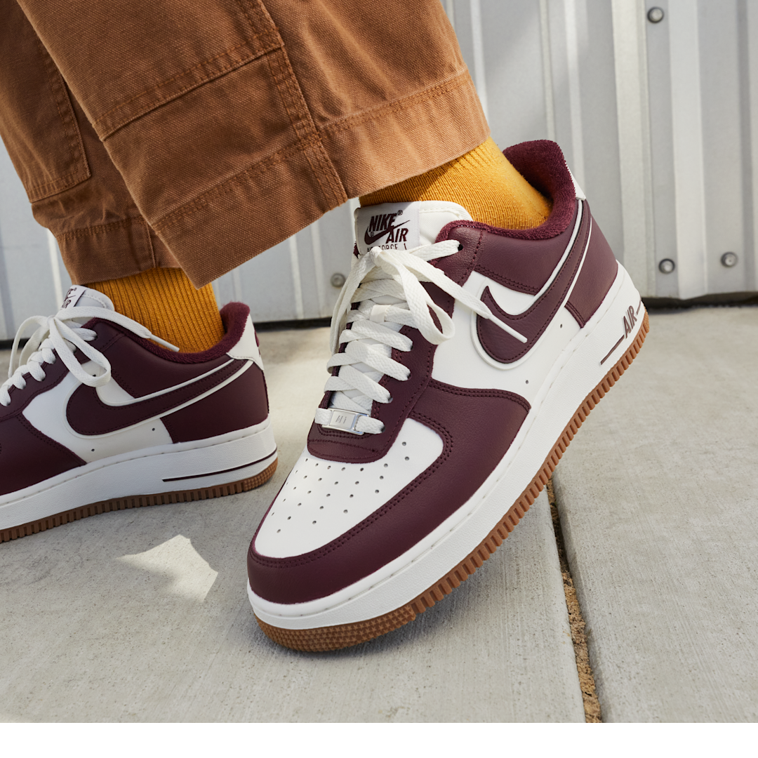Nike Air Force 1 Low College Pack Night Maroon - Sneak