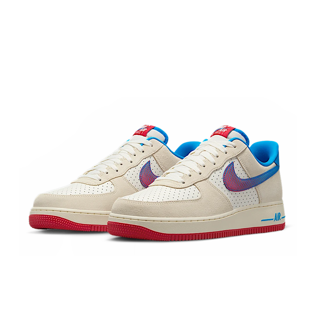 Nike Air Force 1 07 LV8 Harlem Globetrotters Pack, Coconut Milk/Sail/Photo Blue/University Red (HQ3618-113)