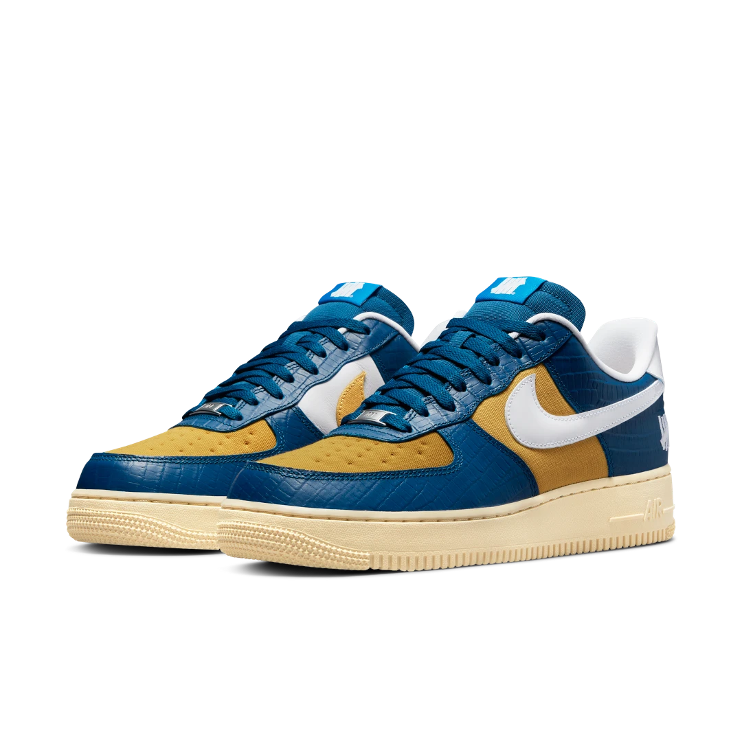 Nike Air Force 1 Low SP Undefeated 5 On It Blue Yellow Croc