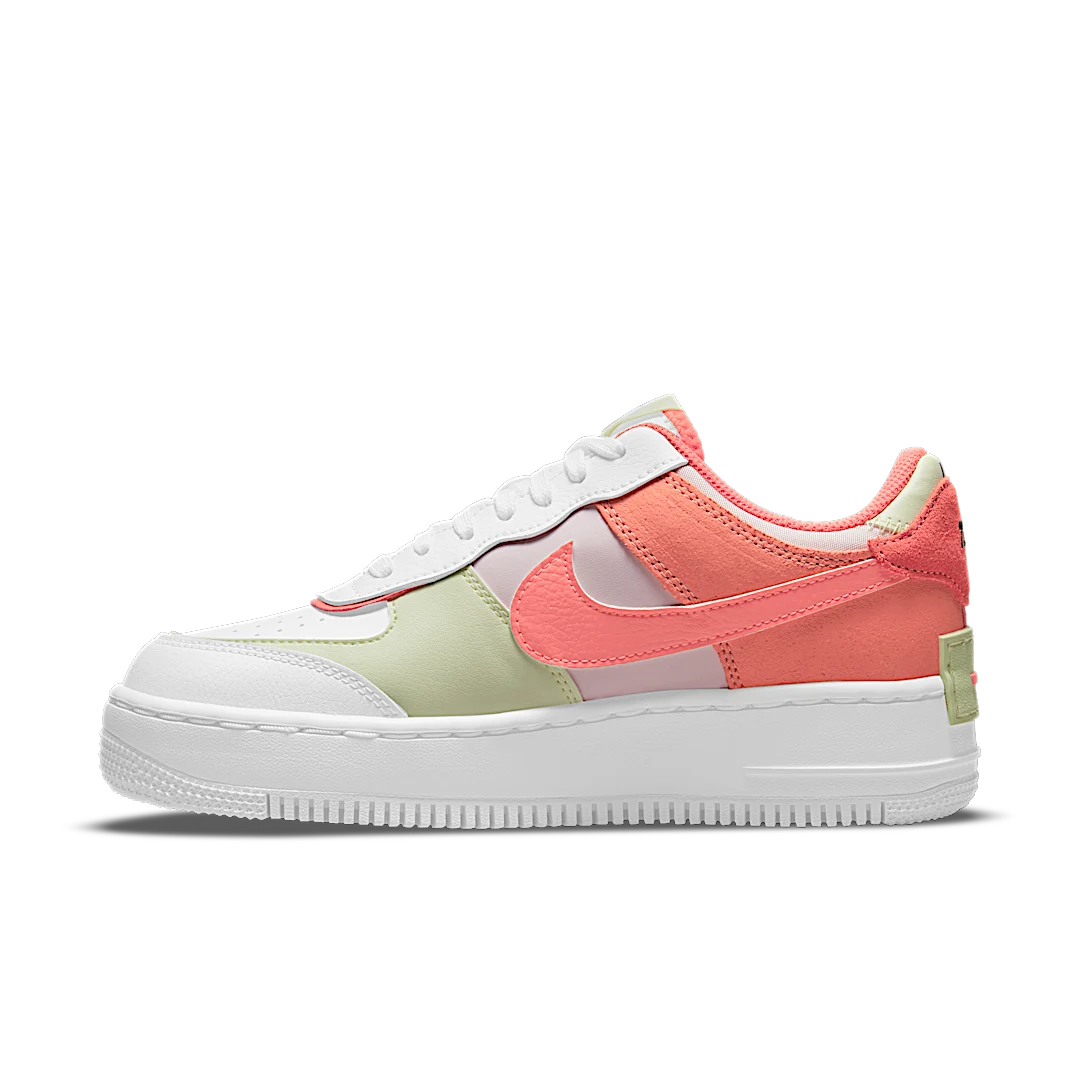 Nike Air Force 1 Low Shadow White Magic Ember, White/Crimson Bliss/Lime Ice/Magic Ember (CI0919-110)