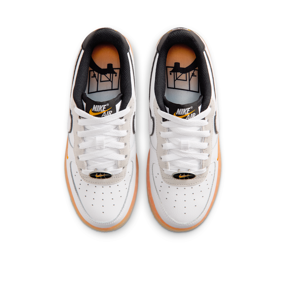 Nike Air Force 1 Low White Black Orange Peel