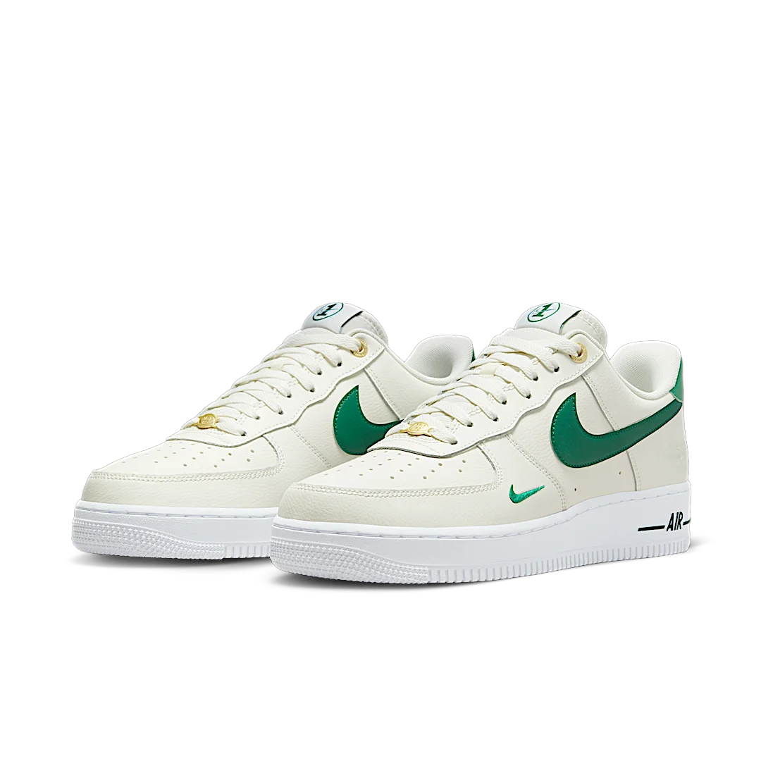 Nike Air Force 1 Low '07 LV8 40th Anniversary Sail Malachite, Sail/Malachite/White/Metallic Gold (DQ7658-101)
